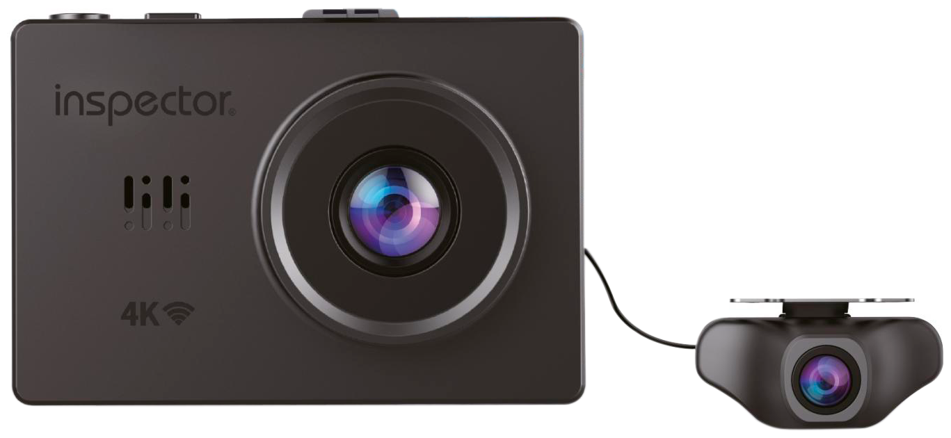 Видеорегистратор Inspector 4K Viva GPS,Wi-Fi. 2 кам. FHD