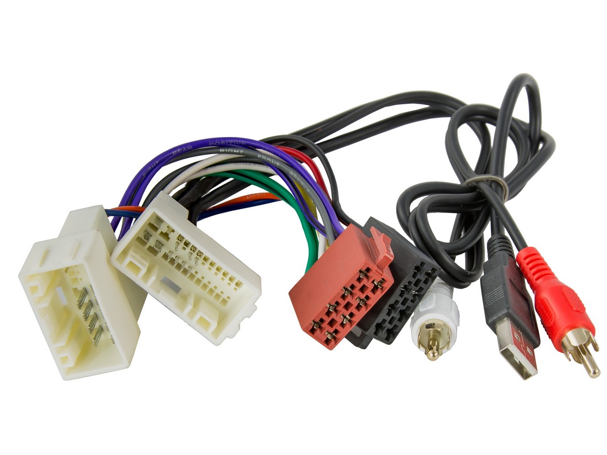 Переходник CARAV ISO (AUX+USB) HYUNDAI iX-35, Solaris, i-25, Verna, Accent 2010+/KIA Sportage 2010+) 12-039
