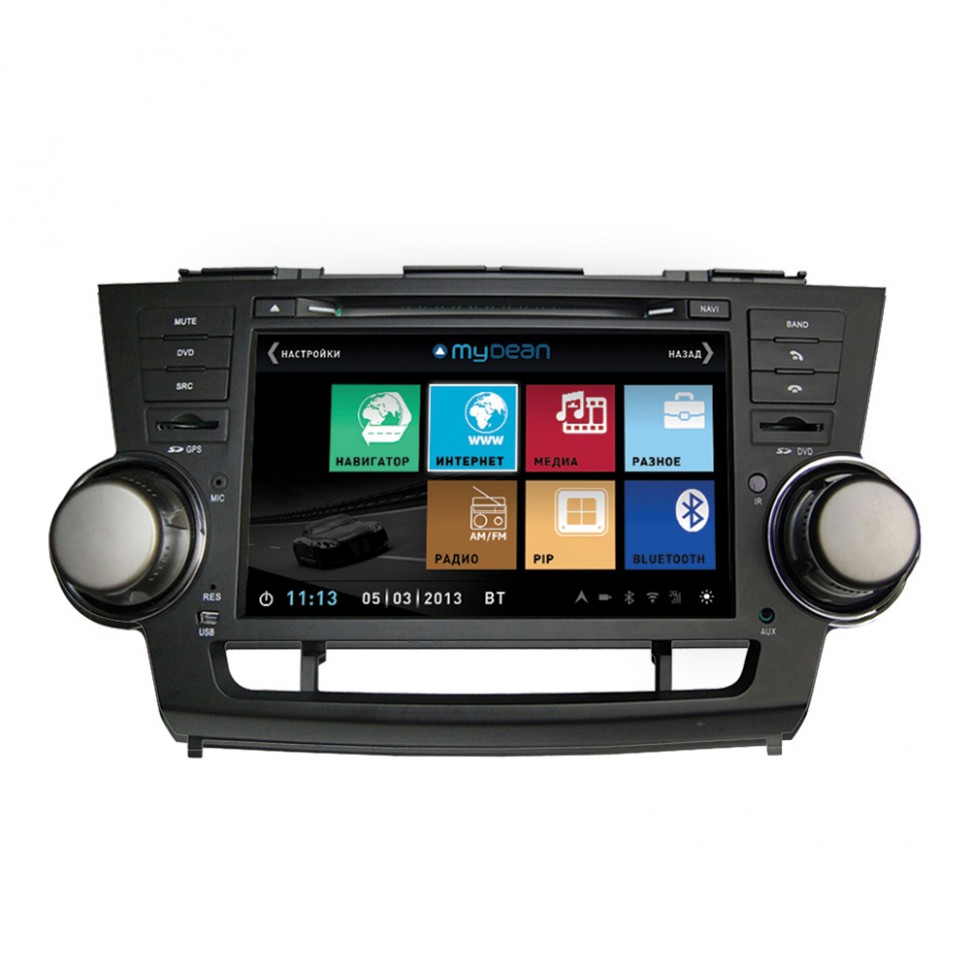 Автомагнитола штатная MyDean 3035 для Toyota Highlander