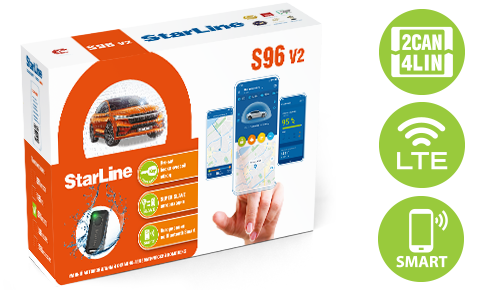 Автосигнализация STARLINE S96 BTv2 LTE (2CAN+4LIN)