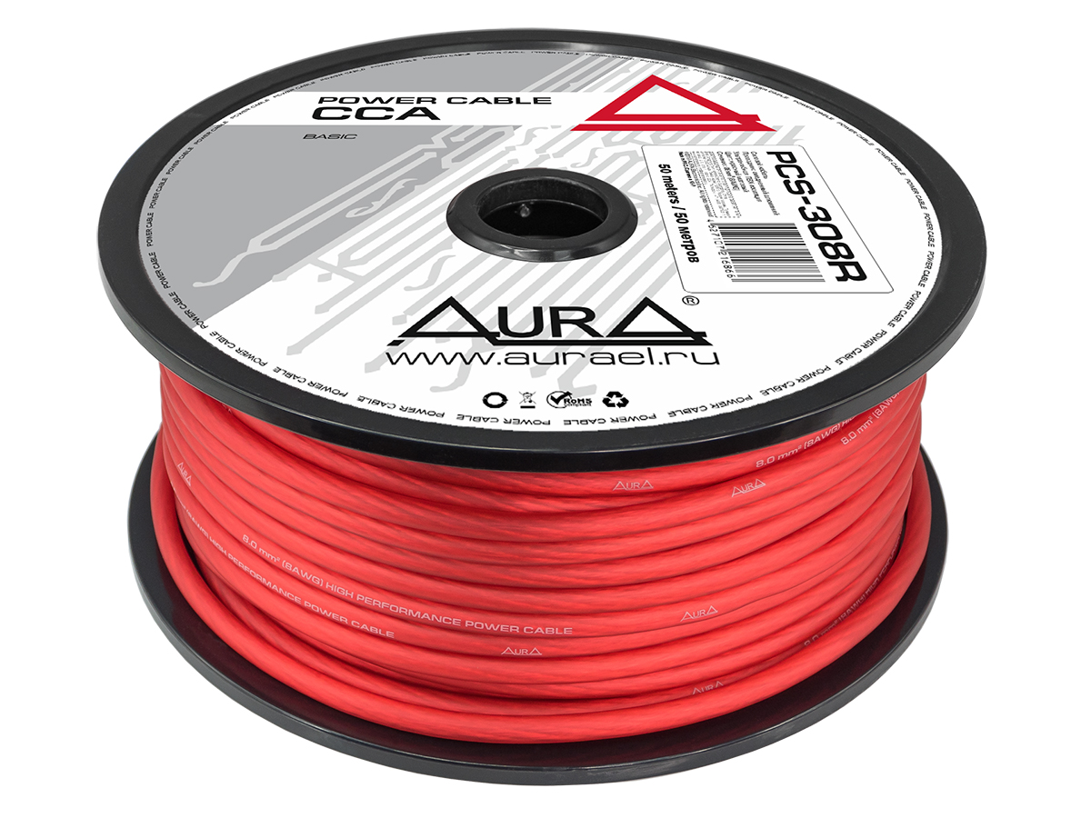 Кабель силовой AURA PCS-308R  8GA