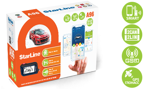 Автосигнализация STARLINE A96 2CAN+2LIN GSM/GPS