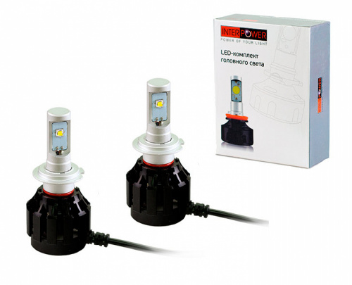 Головной свет LED-комплект Interpower H7 CREE