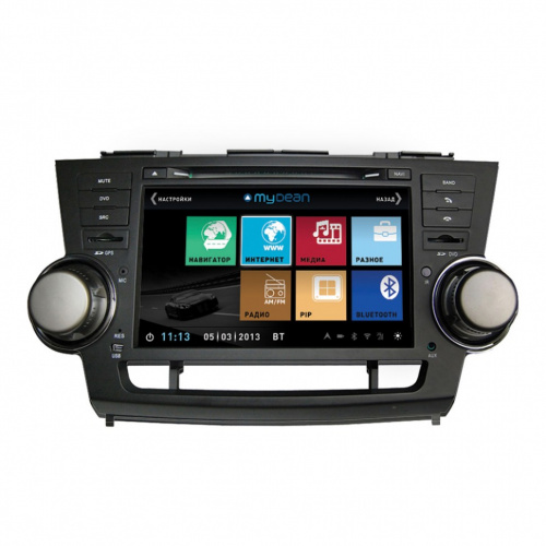 Автомагнитола штатная MyDean 3035 для Toyota Highlander