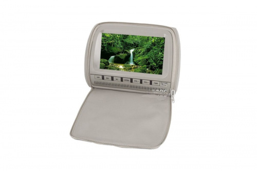 Подголовник с монит. и DVD ACV AVM609(серый)